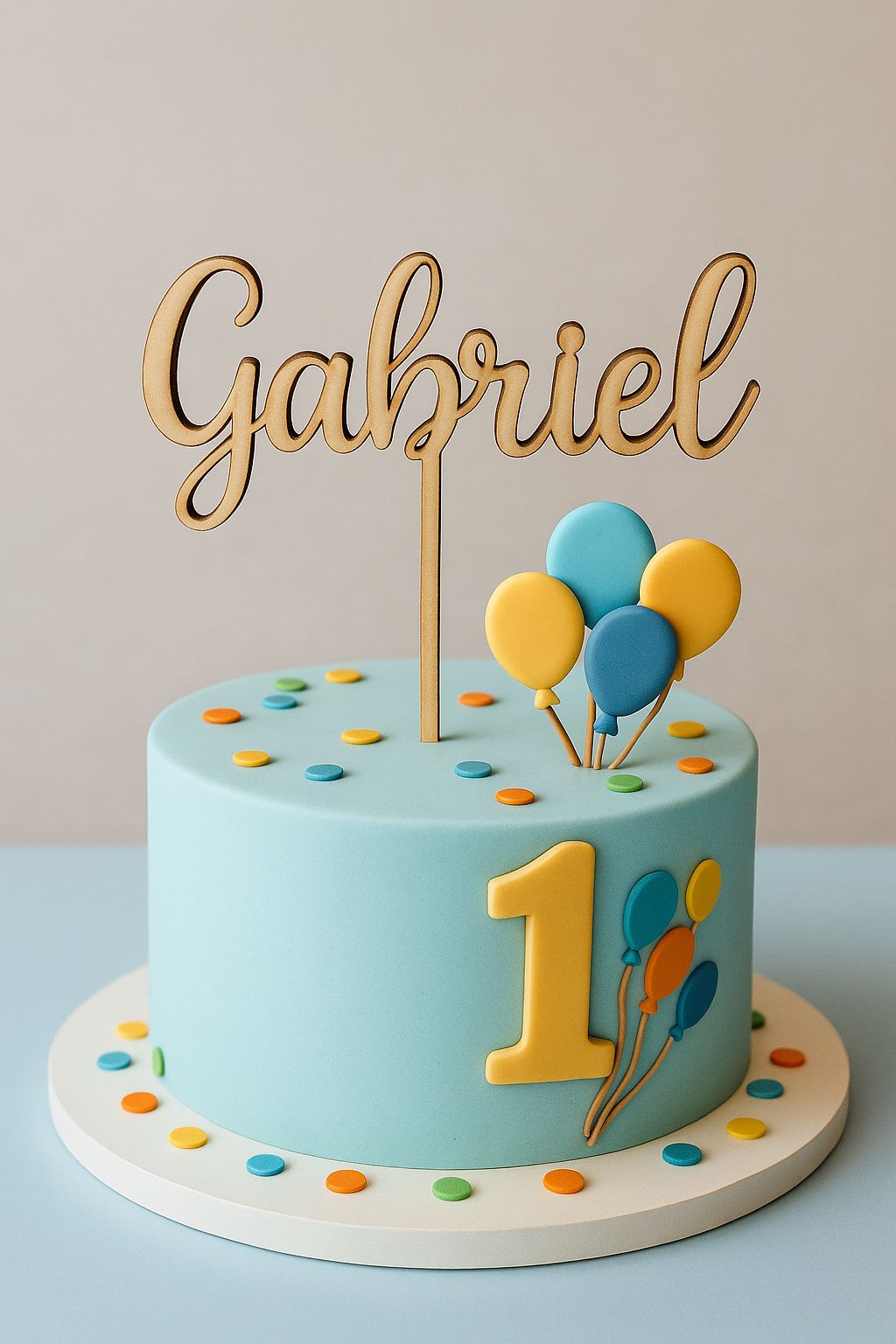 Personalisierter Cake-Topper